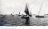Ansicht met sprietboot te dateren voor 1905. Het is niet bekend of deze sprietboot de Gijsbert Japix is. Rechts een grote wedstrijd schouw met groot tuig. (coll. GTC)
